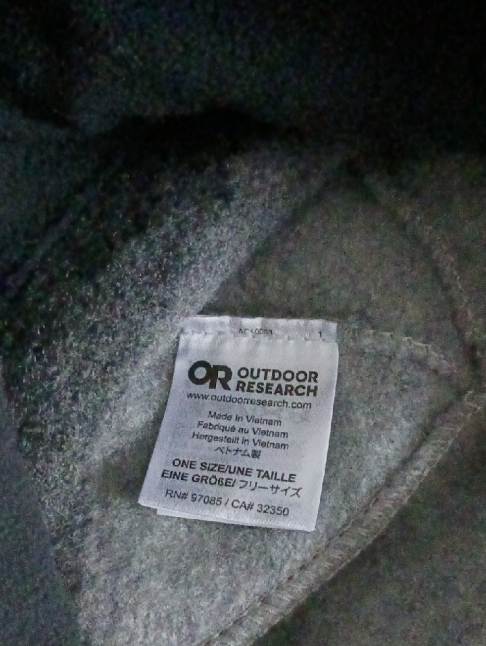 Outdoor Research Gray Striped Merino Wool Beanie - Picture 5 of 10